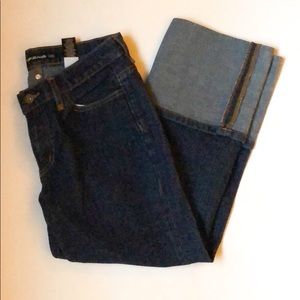DKNY cropped cuffed jeans